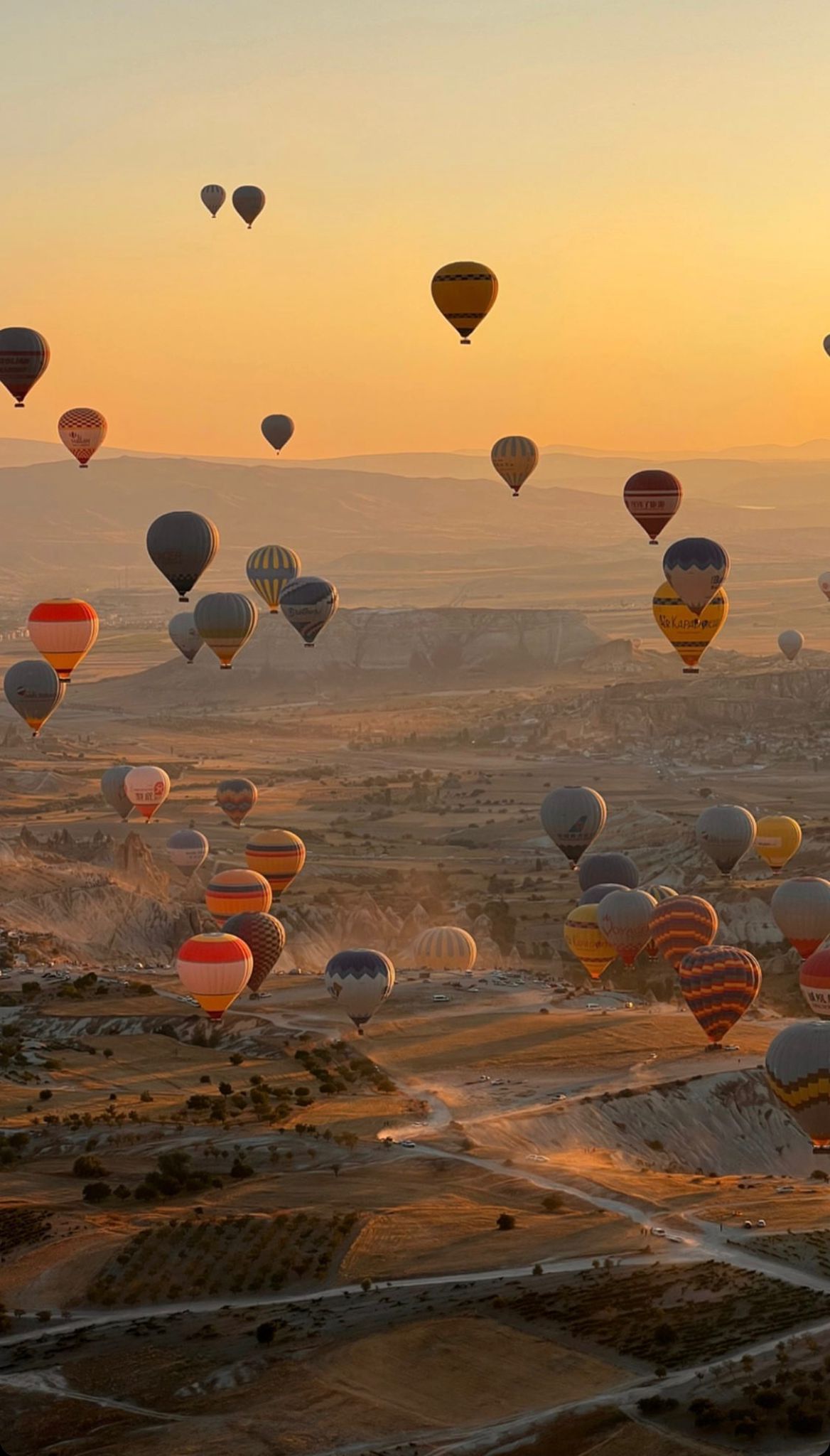 Kapadokya, gökyüzünden